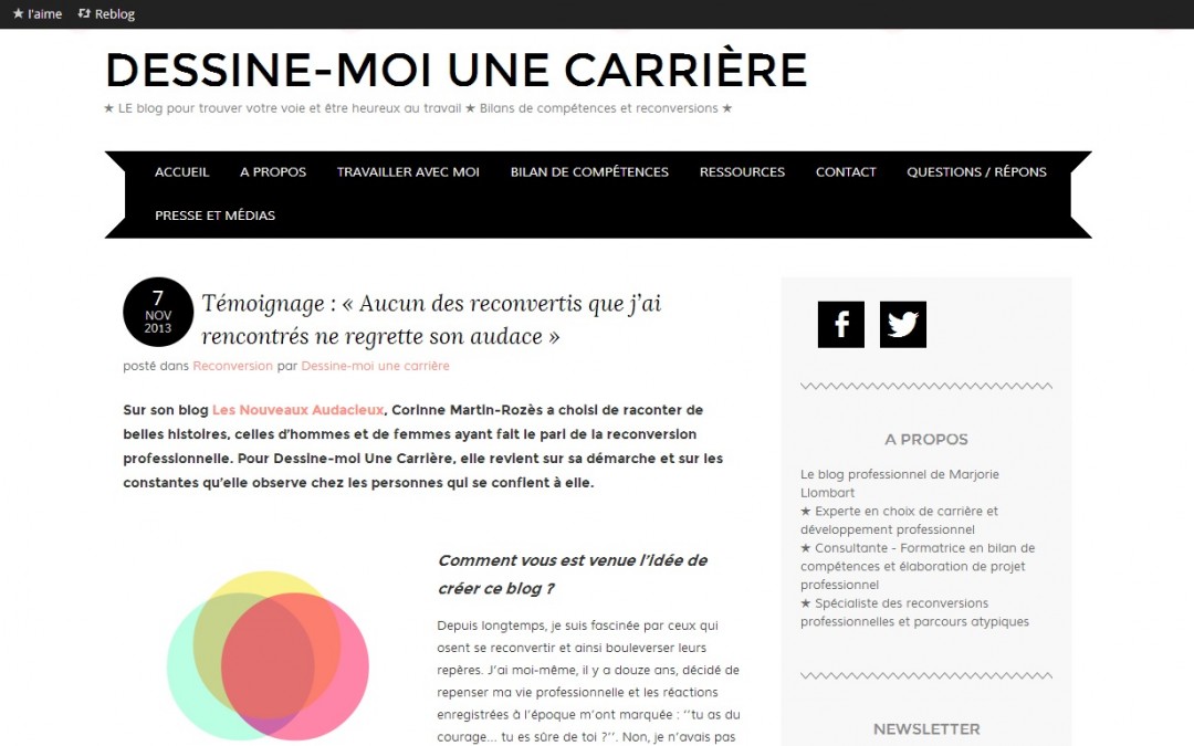 [Interview]  « Aucun des reconvertis que j’ai rencontrés ne regrette son audace »