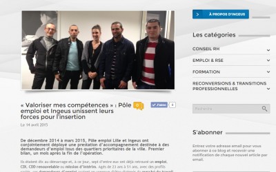 [Ingeus] Pôle emploi et Ingeus unissent leurs forces pour l’insertion