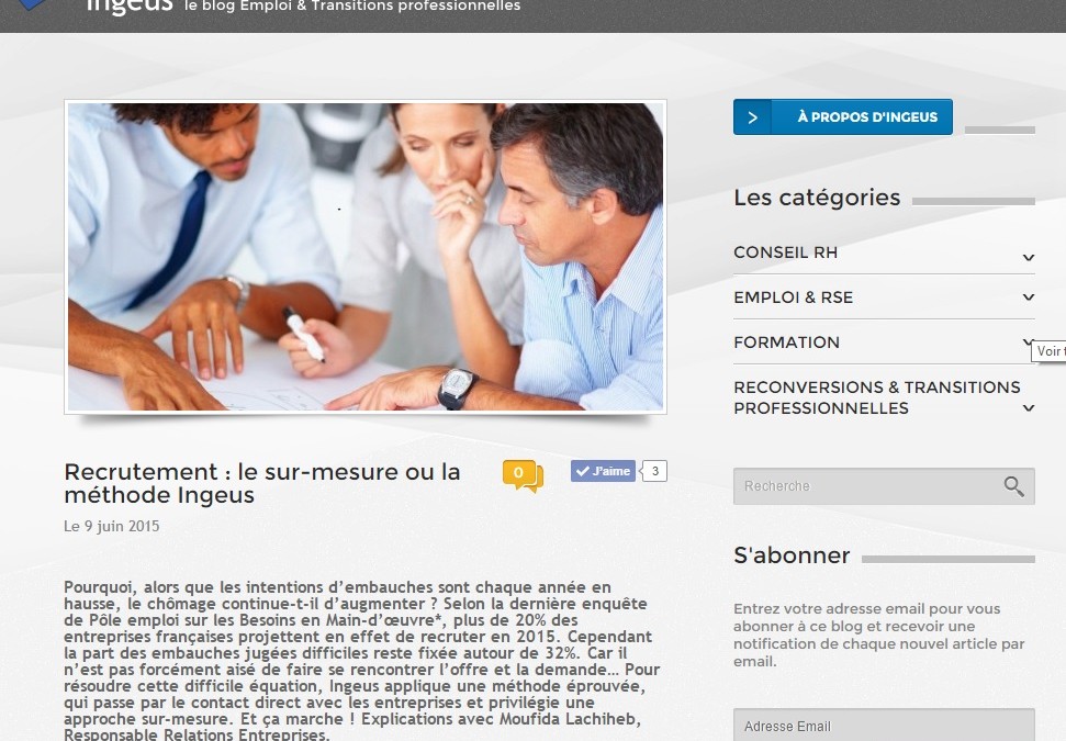 [Ingeus] Recrutement : le sur-mesure ou la méthode Ingeus