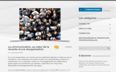 [RH] La communication, au cœur de la réussite d’une réorganisation