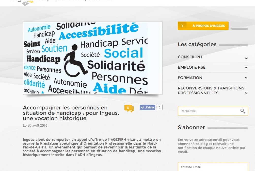 [Emploi] Accompagner les personnes en situation de handicap : pour Ingeus, une vocation historique