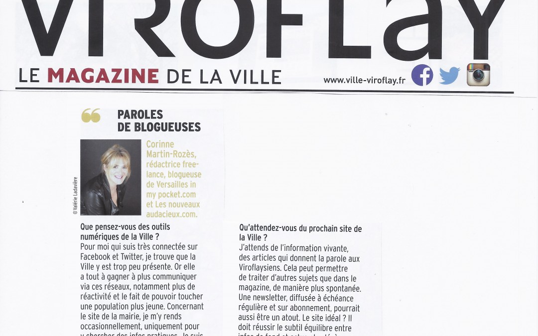 [Com] En interview dans le mag de ma ville