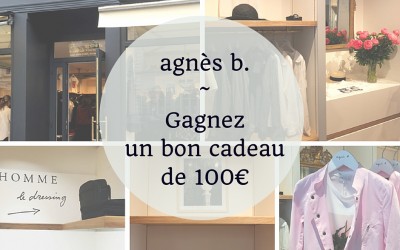 [Carnets] Gagnez un bon d&rsquo;achat chez agnès b. !