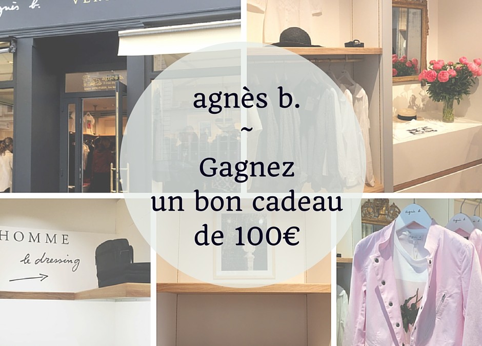 [Carnets] Gagnez un bon d’achat chez agnès b. !