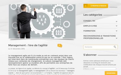 [Rédaction web] Management : l’ère de l’agilité