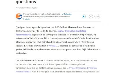 [Rédaction web] De l&rsquo;impact RH des &laquo;&nbsp;ordonnances Macron&nbsp;&raquo;