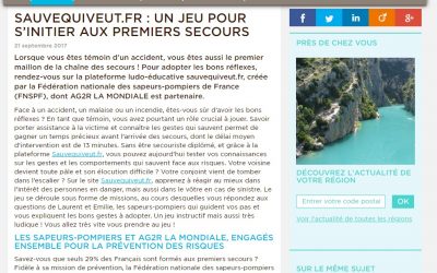 [Rédaction web] Un jeu pour s&rsquo;initier aux premiers secours